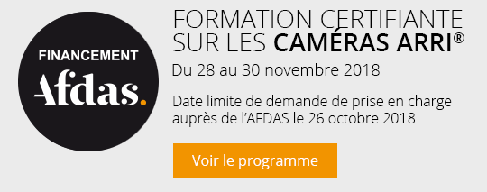 Formation certifiante sur les caméras ARRI®