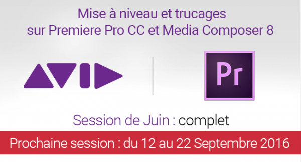 Formation premiere pro cc et avid media composer