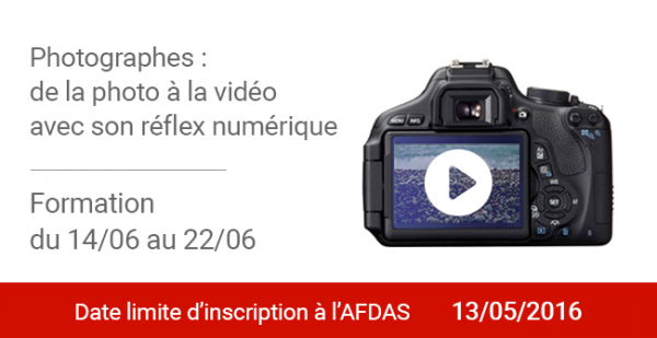 Stage reflex video pour les photographes