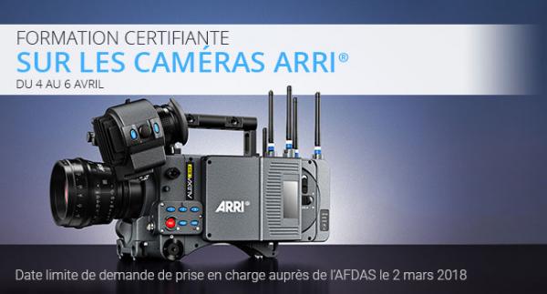 Formation certifiante sur les cameras arri®