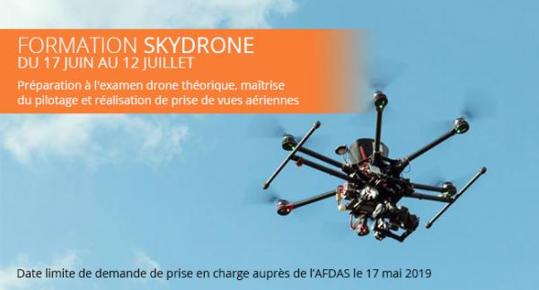 Formation skydrone : prochaine session en juin