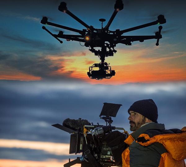 Formation skydrone pour un directeur de la photographie et son équipe