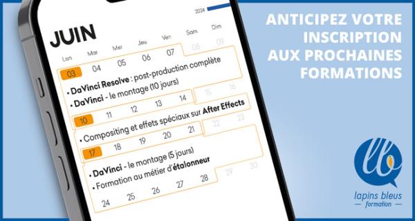 Anticipez votre inscription aux prochaines formations