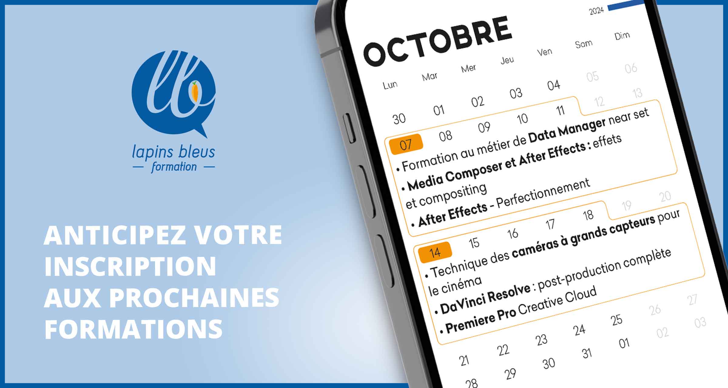 Anticipez votre inscription aux prochaines formations d’octobre