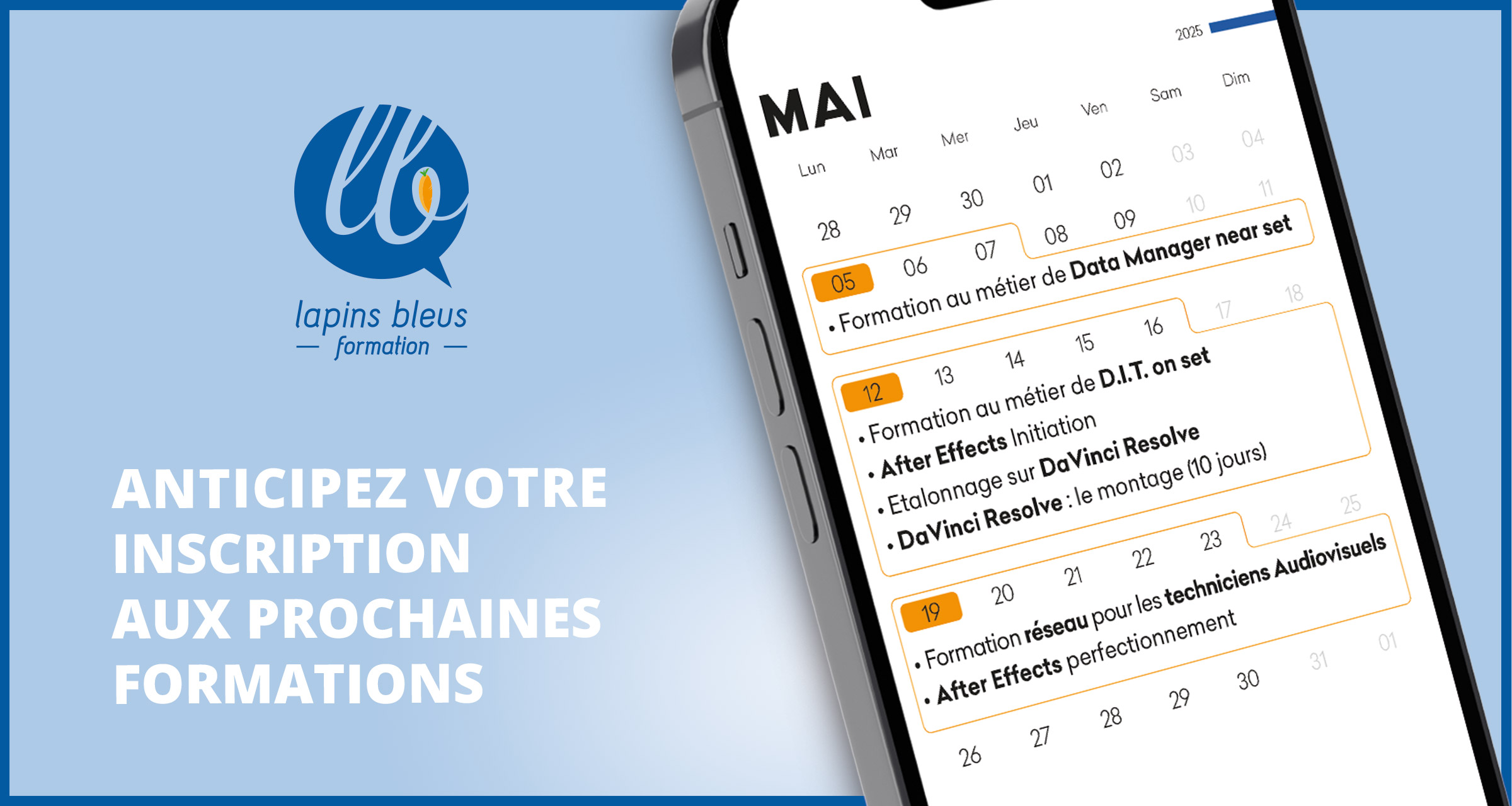 Anticipez votre inscription aux prochaines formations de mai